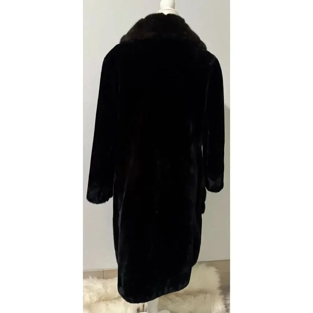Borgona Vintage faux fur teddy coat